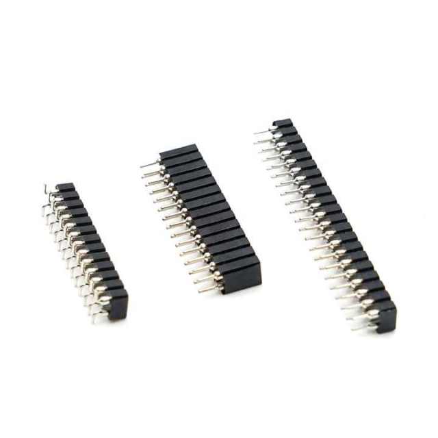 LECHUAN SMT Female Header Single Dual Row 2.54 1.27 2.0 2.54mm Pitch Straight Right Angle 17.8mm Pin Length for PCB Application