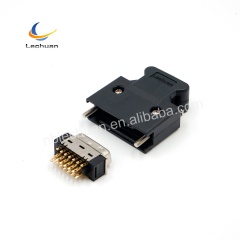 LECHUAN 3M Replacement 1.27mm SCSI MDR Mini D Ribbon 20Pin I/O Bolt Copper Power Solder Male Plug Connector Model 10120-3000P