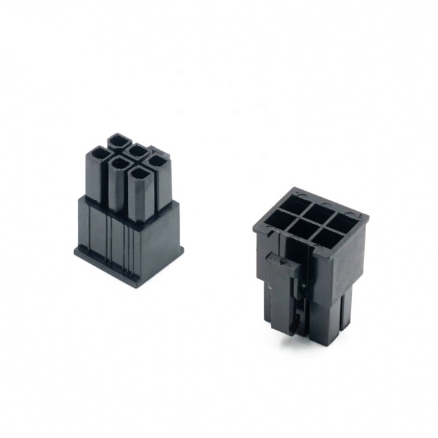 LECHUAN 4.14 mm Pitch Socket Female Connector 6 Position 2 Row TE AMP Receptacle Plug Housings 4P 172168-1 MATE-N-LOK Power