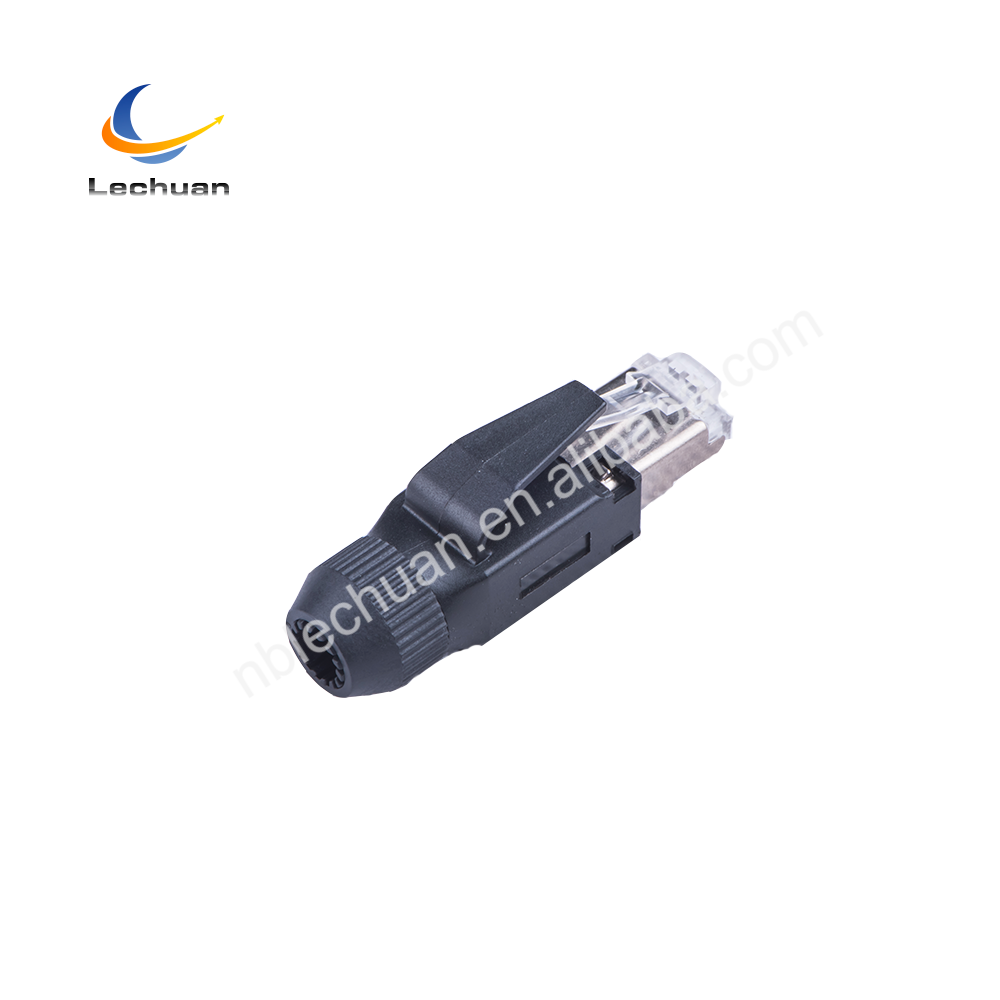 LECHUAN Industrial 8P8C RJ45 Shielded Modular Connector 3M 3R108-0000-000CE 1419001 Crystal Head Ethernet Power Ethernet