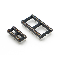 LECHUAN 40Pin IC Socket DIP Pin Dual Row Machined 1.27/2.54/7.62/10.16/15.24MM Pitch Straight Right Angle SMT for ICs