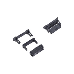 LECHUAN Factory Wholesale IDC Female Header Socket 2.54mm*1.27mm Pitch Copper Contact Nylon PCB Connector Flat Ribbon Cable