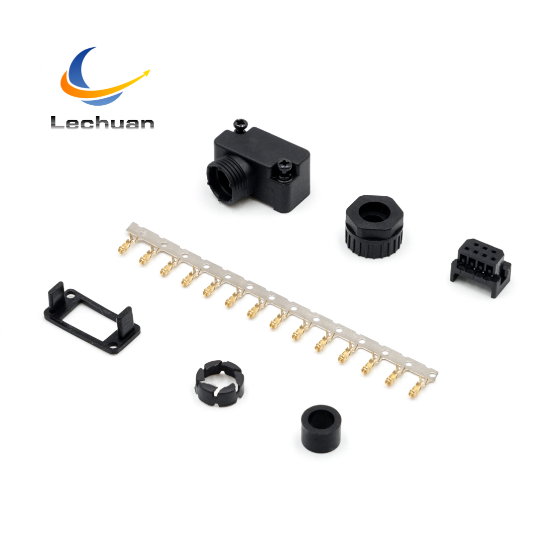 LECHUAN S6-L-M107-3.0 630 Series Power Connector 6P Black PA66 Housing Inovance Servo Motor Connector SDC-06T Brass Contact
