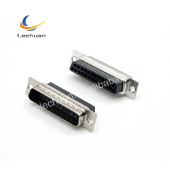 LECHUAN Factory Supply D-SUB Connector 9-37P Waterproof Male Female Receptacle Cable to Cable Straight Crimp Type Terminals