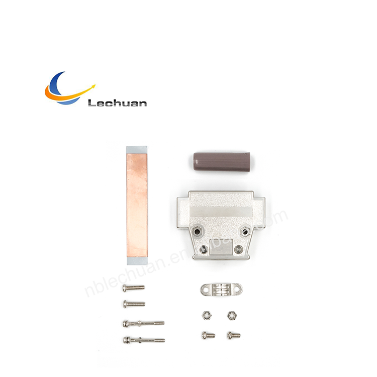 LECHUAN High Quality 25Pin DDK I7JE Series ABS Resin Ni-Plating Backshell D-SUB Connector 17JE-25H-1A-CF Connector Accessories