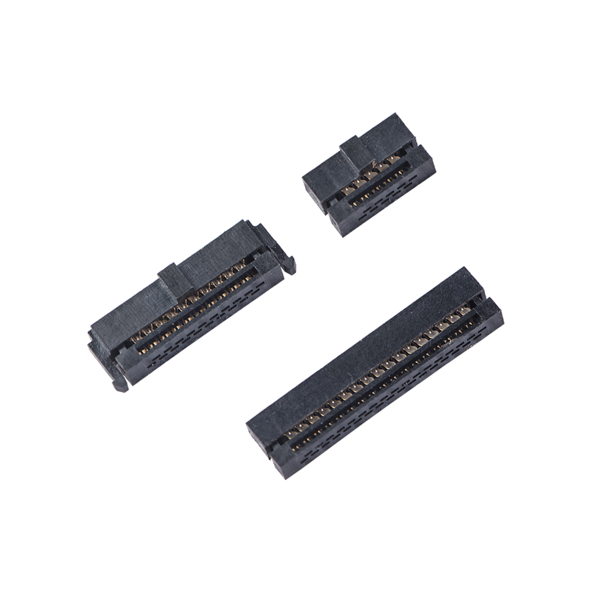 LECHUAN Factory Wholesale IDC Female Header Socket 2.54mm*1.27mm Pitch Copper Contact Nylon PCB Connector Flat Ribbon Cable