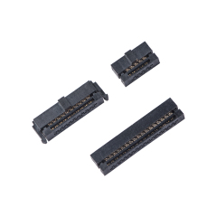 LECHUAN Factory Wholesale IDC Female Header Socket 2.54mm*1.27mm Pitch Copper Contact Nylon PCB Connector Flat Ribbon Cable