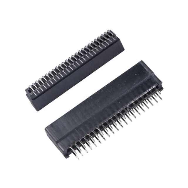 LECHUAN 2.54 mm Pitch 20-Pin Dual Row Straight Card Edge Connector 2x10 Position Gold Finger Board Socket Slot High Connectors