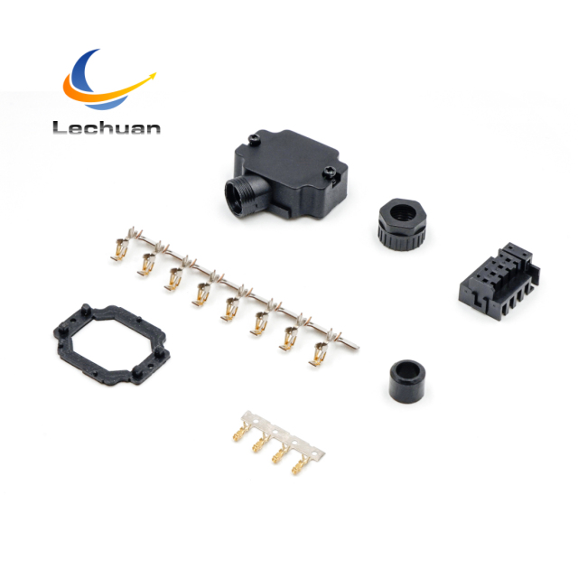 LECHUAN S6-L-M107-3.0 630 Series Power Connector 7P Black Waterproof IP67 Servo Motor Inovance Series Inovance Connector SDC-07T