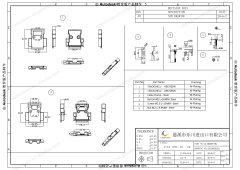 LECHUAN D-SUB 15Pin DDK I7JE Series 17JE-15H-1A-CF Plastic Connector Backshell Kit Accessories