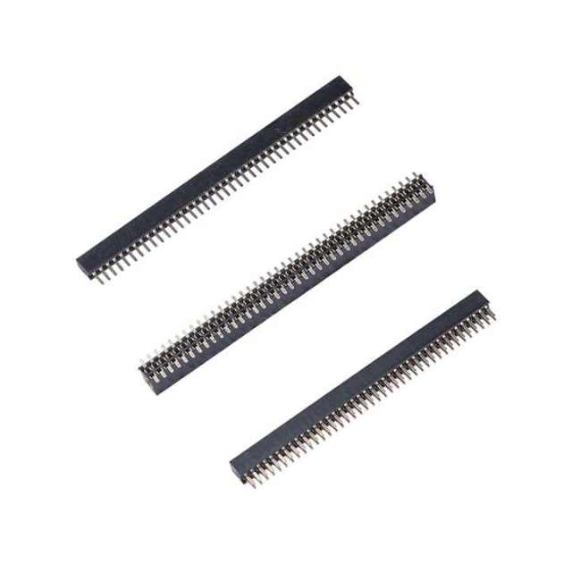 LECHUAN 1.27mm Pitch 3.5/4.3mm Optional Single Row/Dual Row THT Straight SMT RA Female Header 40Pin 50Pin for PCB Applications