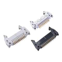 LECHUAN SMT Shrouded IDC Male Ejector Header Connector 10/14/16/20/26/30/34/40/50/60/64P 2.54mm Pitch Straight Right Angle PCB