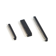 LECHUAN SMT Machined Pin Header Single Row Dual Row 2.54/1.27/2.0mm Female Header Straight Right Angle for PCB 17.8mm