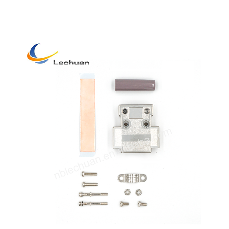 LECHUAN D-SUB 15Pin DDK I7JE Series 17JE-15H-1A-CF Plastic Connector Backshell Kit Accessories