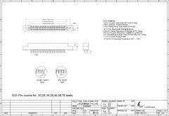 LECHUAN Card Edge Connector 3.96mm Pitch 20/30/36/44/56/72Pin DIP Solder Eyele Option for PCB Applications Options TYPE/LWS/805