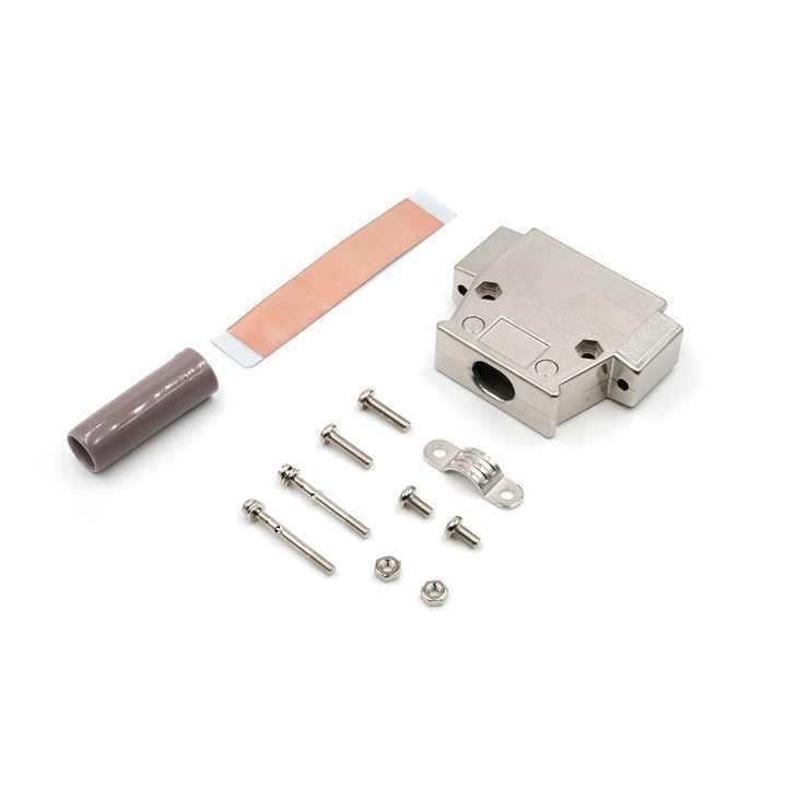 LECHUAN High Quality 25Pin DDK I7JE Series ABS Resin Ni-Plating Backshell D-SUB Connector 17JE-25H-1A-CF Connector Accessories