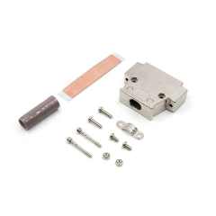 LECHUAN High Quality 25Pin DDK I7JE Series ABS Resin Ni-Plating Backshell D-SUB Connector 17JE-25H-1A-CF Connector Accessories