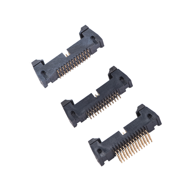 LECHUAN SMT Shrouded IDC Male Ejector Header Connector 10/14/16/20/26/30/34/40/50/60/64P 2.54mm Pitch Straight Right Angle PCB