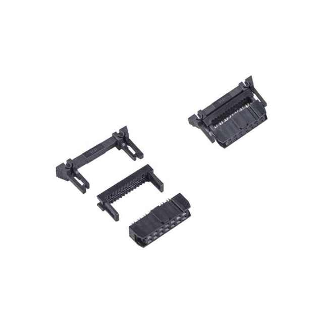 LECHUAN Factory Wholesale IDC Female Header Socket 2.54mm*1.27mm Pitch Copper Contact Nylon PCB Connector Flat Ribbon Cable