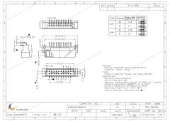 LECHUAN Right Angle Male Plug 9001-4510 1C00A PCB Socket 10Pin 2 Row DIN41612 Eurocard Connector 2.54mm 5.08mm Pitch