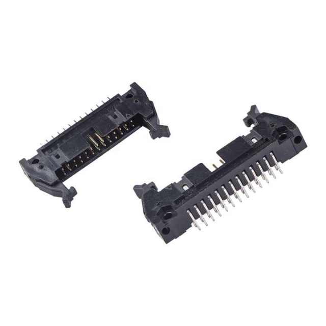 LECHUAN SMT Shrouded IDC Male Ejector Header Connector 6/8/10/14/16/20/26/30/34/40/50/60/64P 2.54mm Pitch Straight Right PCB