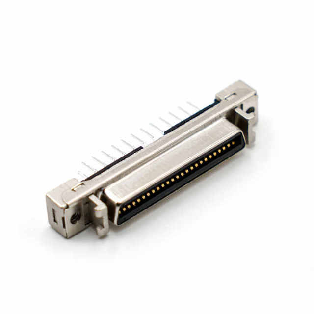 LECHUAN 3M Replacement Hole PCB Socket 1.27mm Pitch Solder Quick Latch 10250-6212PC Female 50Pin Straight SCSI Connector