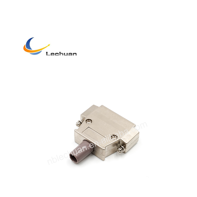 LECHUAN High Quality 25Pin DDK I7JE Series ABS Resin Ni-Plating Backshell D-SUB Connector 17JE-25H-1A-CF Connector Accessories