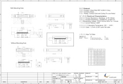 LECHUAN 2.54mm (0.100") Pitch Straight Right Angle IDC Box Header with Mounting Ear 10/14/16/20/26/30/34/40/50P Connectors