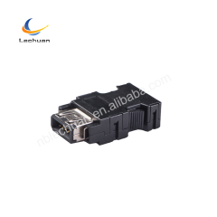 LECHUAN 10P Shielded Compact Ribbon SCR 1394 Mitsubishi Yaskawa Sanmotion Drive Encoder Plug Replaced 36310 Copper Nylon