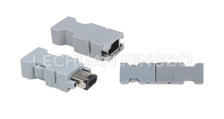 LECHUAN 10P Shielded Compact Ribbon SCR 1394 Mitsubishi Yaskawa Sanmotion Drive Encoder Plug Replaced 36310 Copper Nylon