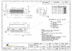 LECHUAN 20-Pin 2 Row DIN41612 Eurocard Connector 2.54mm 5.08mm Pitch High Current Female Receptacle Right Angle PCB Socket Power