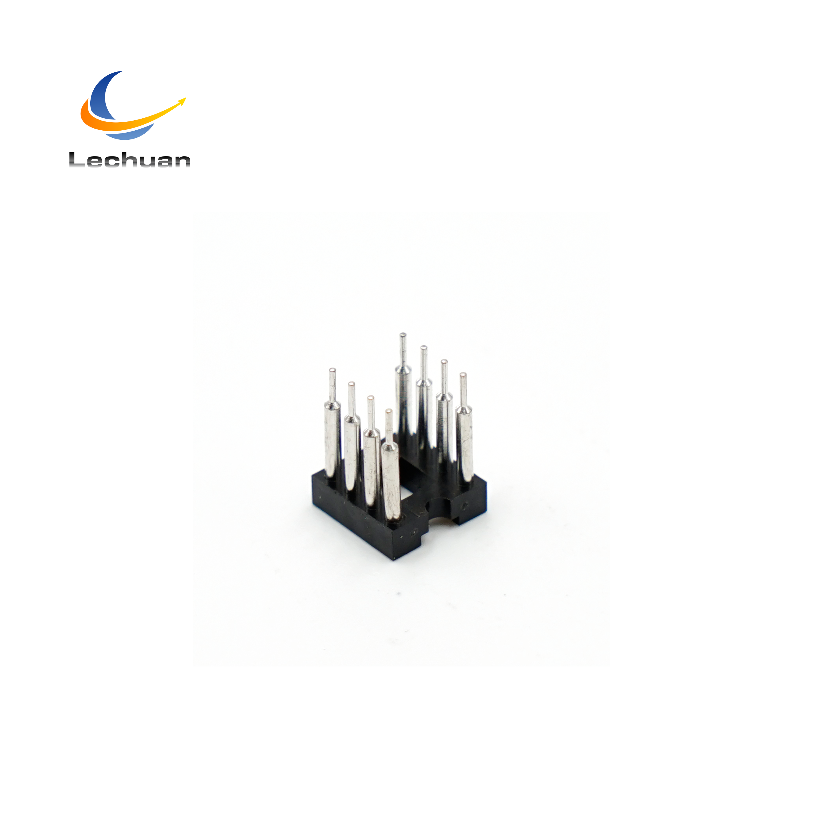 LECHUAN 40Pin IC Socket DIP Pin Dual Row Machined 1.27/2.54/7.62/10.16/15.24MM Pitch Straight Right Angle SMT for ICs