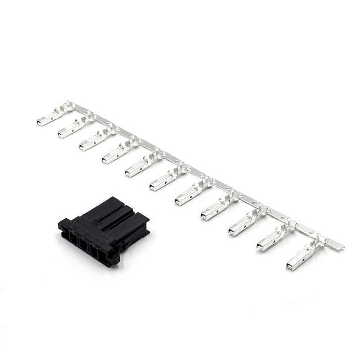 LECHUAN 3000 Series Servo Motor Connector 1-175218-5 1-178128-3 1 Row Black Dynamic Housing Receptacle with 3P Terminal
