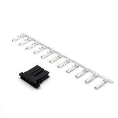 LECHUAN 3000 Series Servo Motor Connector 1-175218-5 1-178128-3 1 Row Black Dynamic Housing Receptacle with 3P Terminal