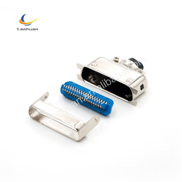 LECHUAN SCSI 57 Series Centronic D-SUB Connector 14P 24P 36P 50P DDK Male Female Ribbon Cable Plug D-Sub Connectors
