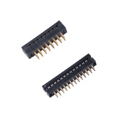 LECHUAN Black Dip Plug IDC Connector Flat Cable 6/8/10/14/16/20/24/26/30/34/40/50Pin Pitch 2.0mm(1") for PCB Applications