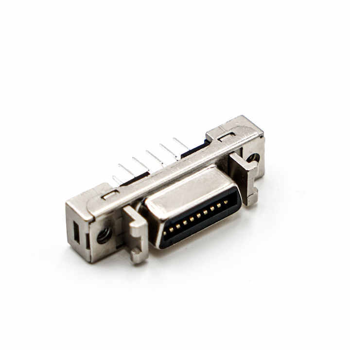 LECHUAN D-Sub Micro-D Connectors 20Pin SCSI Female MDR Vertical Receptacle PCB Board Mounting M2.5 Thread 10220-6212PC Terminal