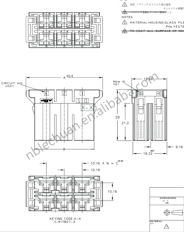 LECHUAN 3000 Series Servo Motor Connector 4P Crimp 2 Row Black Dynamic Housing Receptacle Terminal 1-175218-5 Product Connectors