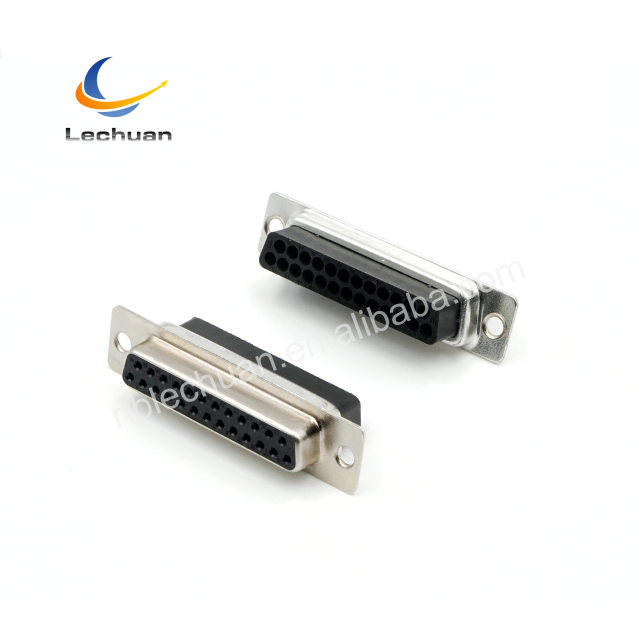 LECHUAN Factory Supply D-SUB Connector 9-37P Waterproof Male Female Receptacle Cable to Cable Straight Crimp Type Terminals