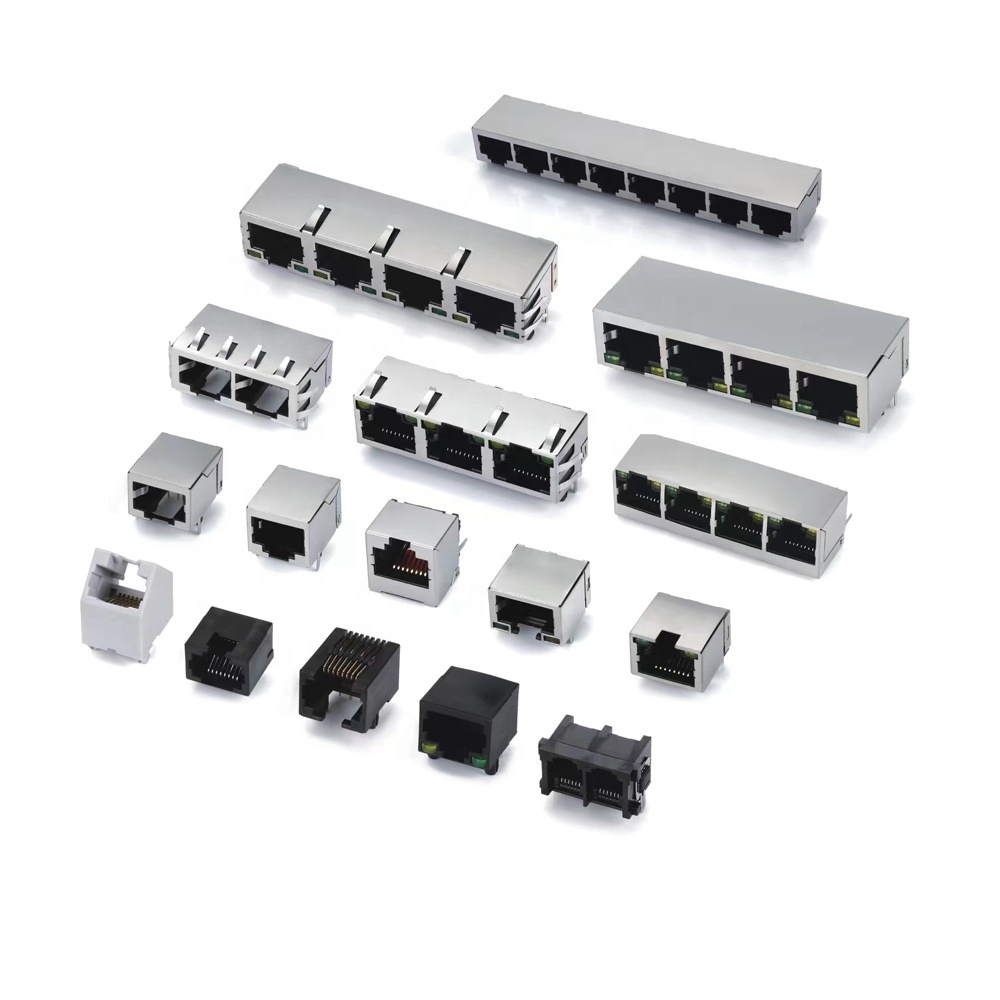 LECHUAN 1XN Single Layer Empty Bag IP65/IP66 Solder/PCB/Wire Adapter Custom Ethernet RJ45 Connectors Audio Video Quickly Lock