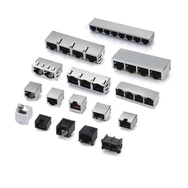 LECHUAN 1XN Single Layer Empty Bag IP65/IP66 Solder/PCB/Wire Adapter Custom Ethernet RJ45 Connectors Audio Video Quickly Lock