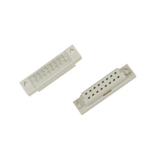 LECHUAN 16-Pin Eurocard Connector 2.54mm 5.08mm Pitch Female Receptacle 9001-4716 1C00A PCB Socket 2-Row DIN41612 Straight