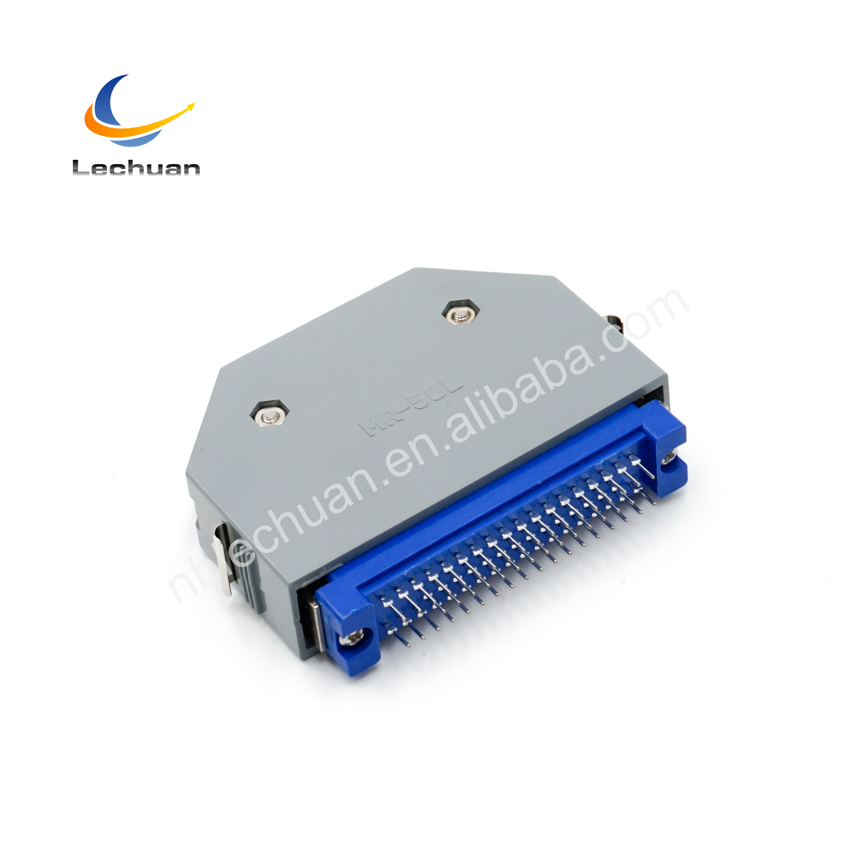 LECHUAN MR Series 50-Pin Male Female Solder Connector Copper 2.6mm Pitch Straight Panel Model MR-50F MR-50M A02B-0029-K893