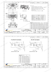 LECHUAN 20Pin Right Angle SCSI Female Connector Miniature Delta Ribbon MDR System PCB Mount 10220-52A2PL 20Pin Receptacle"