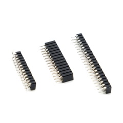 LECHUAN SMT Female Header Single Dual Row 2.54 1.27 2.0 2.54mm Pitch Straight Right Angle 17.8mm Pin Length for PCB Application