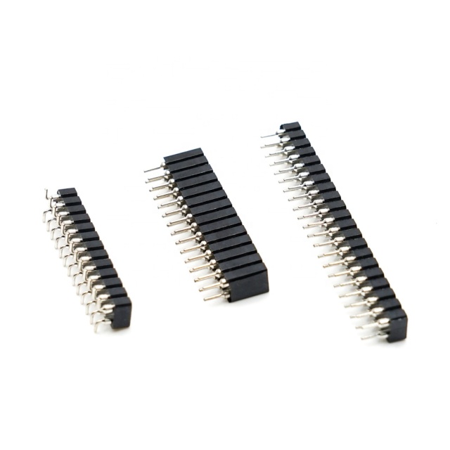 LECHUAN SMT Female Header Single Dual Row 2.54 1.27 2.0 2.54mm Pitch Straight Right Angle 17.8mm Pin Length for PCB Application