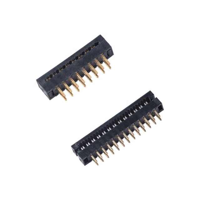 LECHUAN Black Dip Plug IDC Connector Flat Cable 6/8/10/14/16/20/24/26/30/34/40/50Pin Pitch 2.0mm(1") for PCB Applications