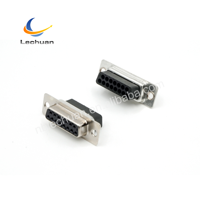 LECHUAN Factory Supply D-SUB Connector 9-37P Waterproof Male Female Receptacle Cable to Cable Straight Crimp Type Terminals