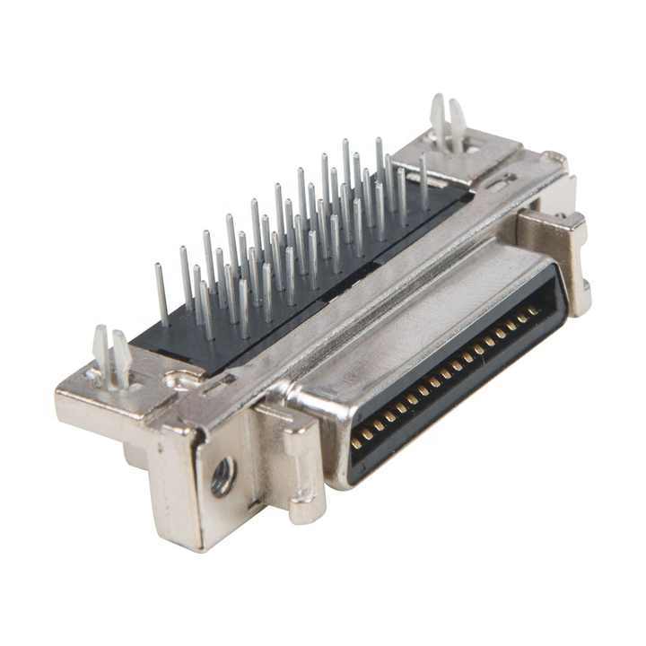 LECHUAN 3M MDR 102 36 Pin Connector 1.27mm Pitch 0236-52A2PL 36Pin PCB Mount SCSI Female MDR Connector 36 Way Hole D-Sub Socket