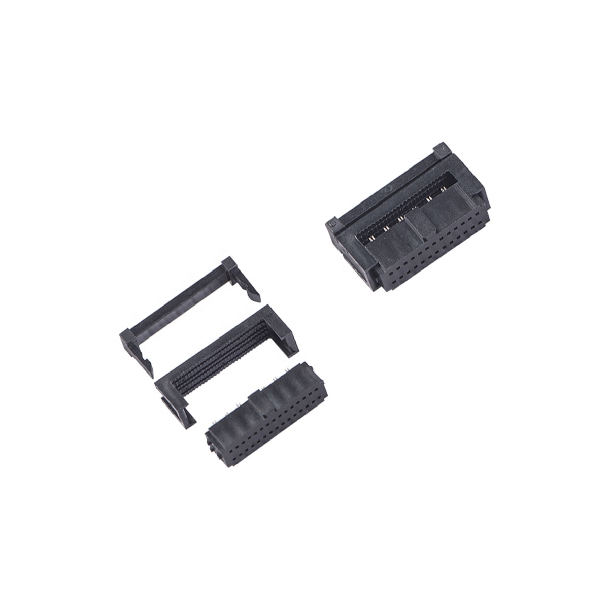 LECHUAN 10-Pin IDC Female Header Socket 2.54mm Pitch Flat Ribbon Cable Wire Board Connector Product Category Connectors